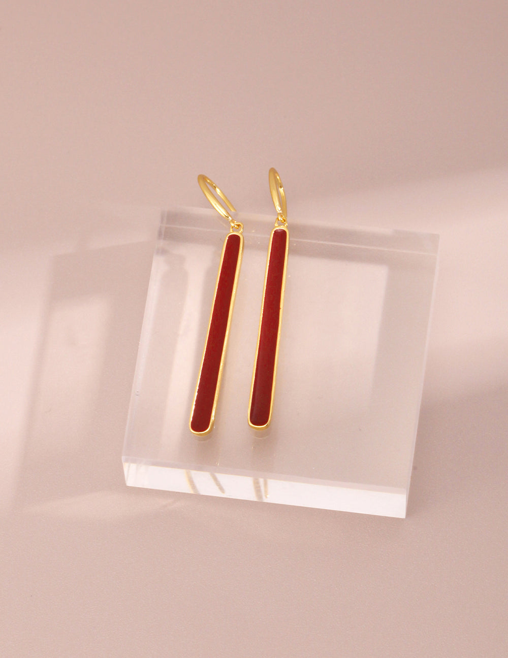 Burgundy Bliss Drop Earrings | Drop Earrings | calliope studio