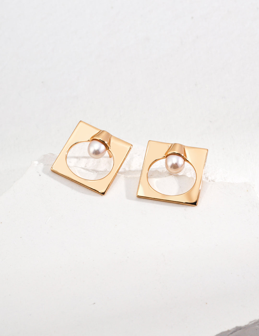 Vintage Square Luminaire Earrings