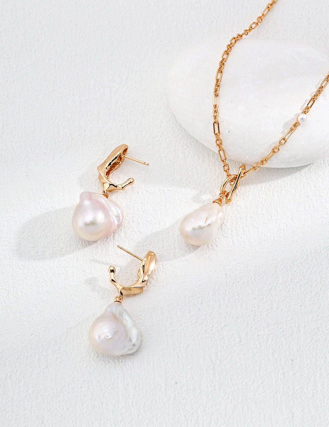 Pearl Mosaic Elegance Drop Earrings