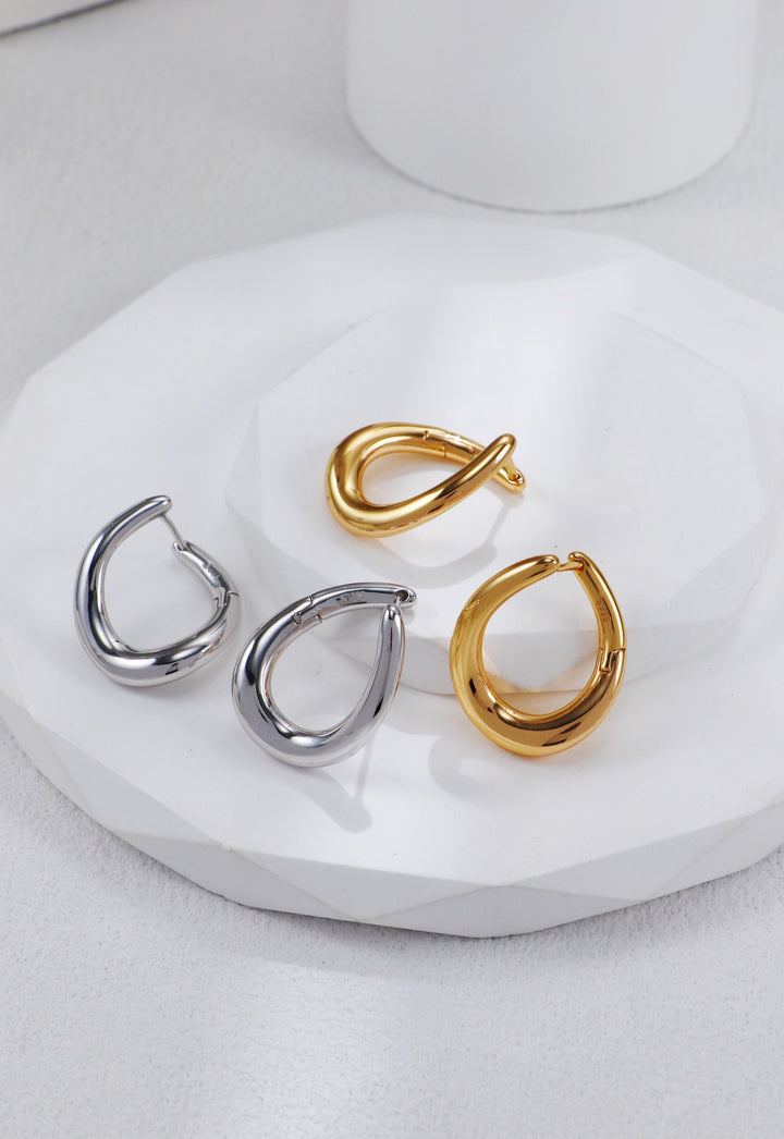 Helical Elegance Hoops