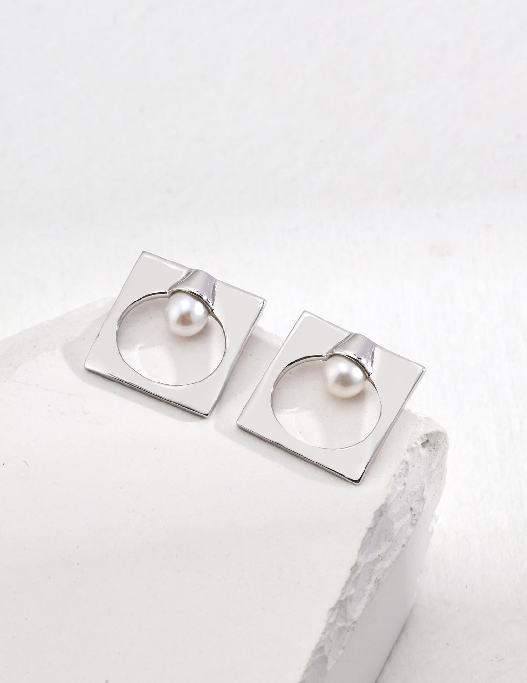 Vintage Square Luminaire Earrings