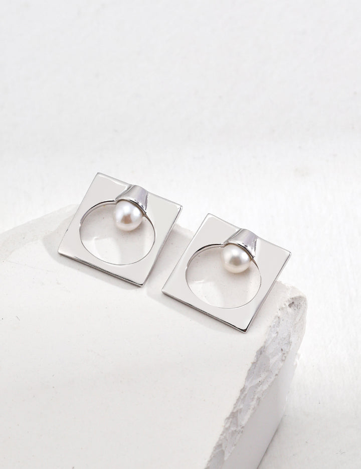 Vintage Square Luminaire Earrings