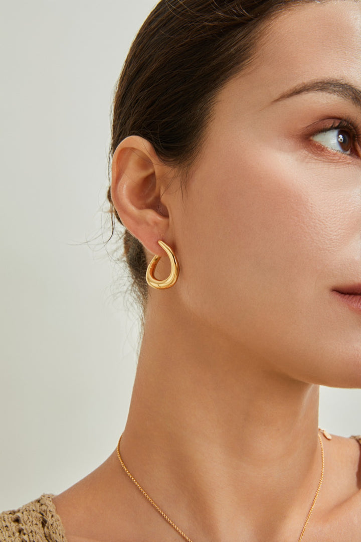 Helical Elegance Hoops