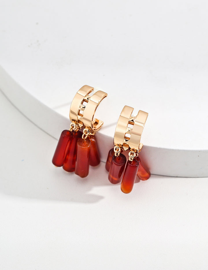 Imperial Agate Drop Earrings