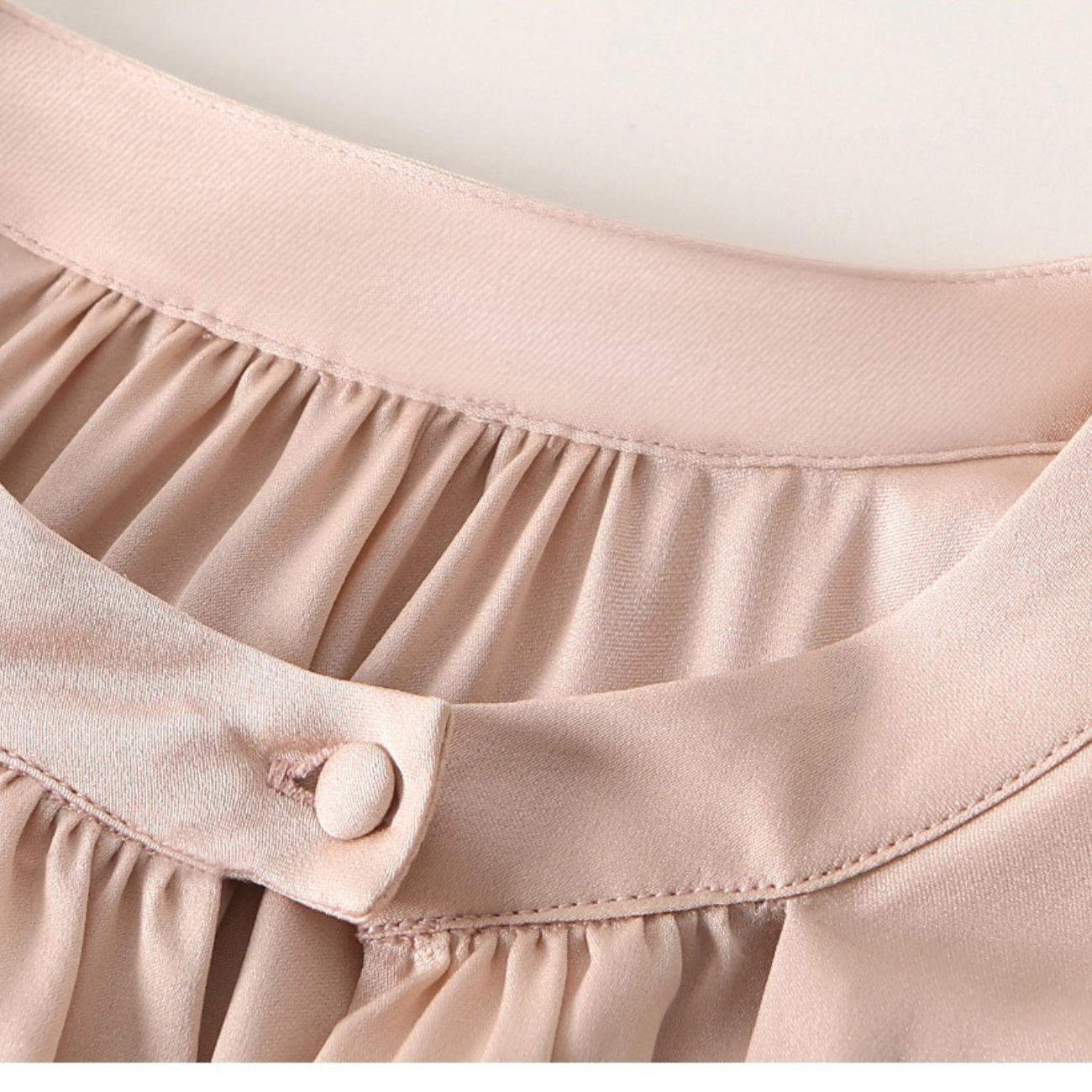 Amélie Silk Scarf-Neck Blouse