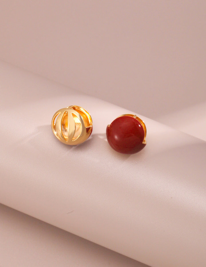 Cherry Cascade Stud Earrings