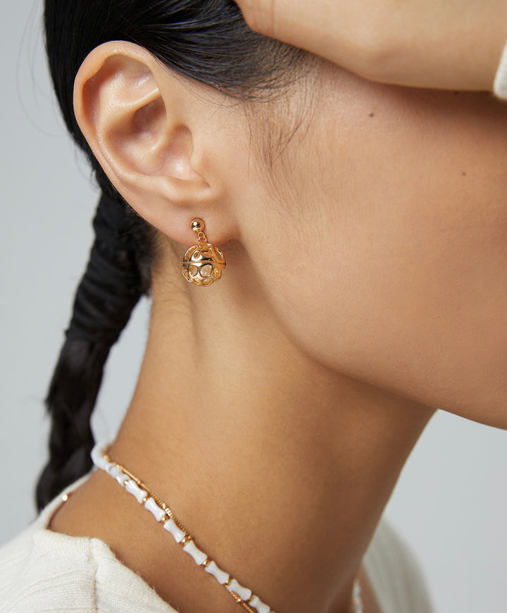 Subtle Charm Drop Earrings