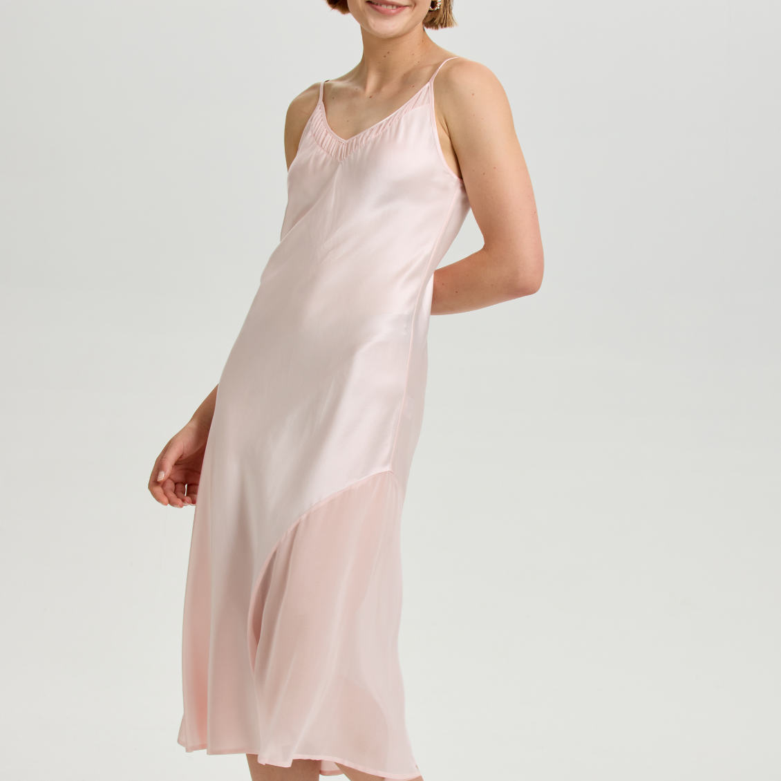 Dusk Rose Silk Slip
