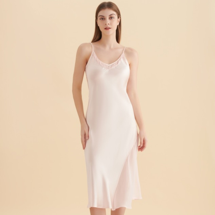 Dusk Rose Silk Slip