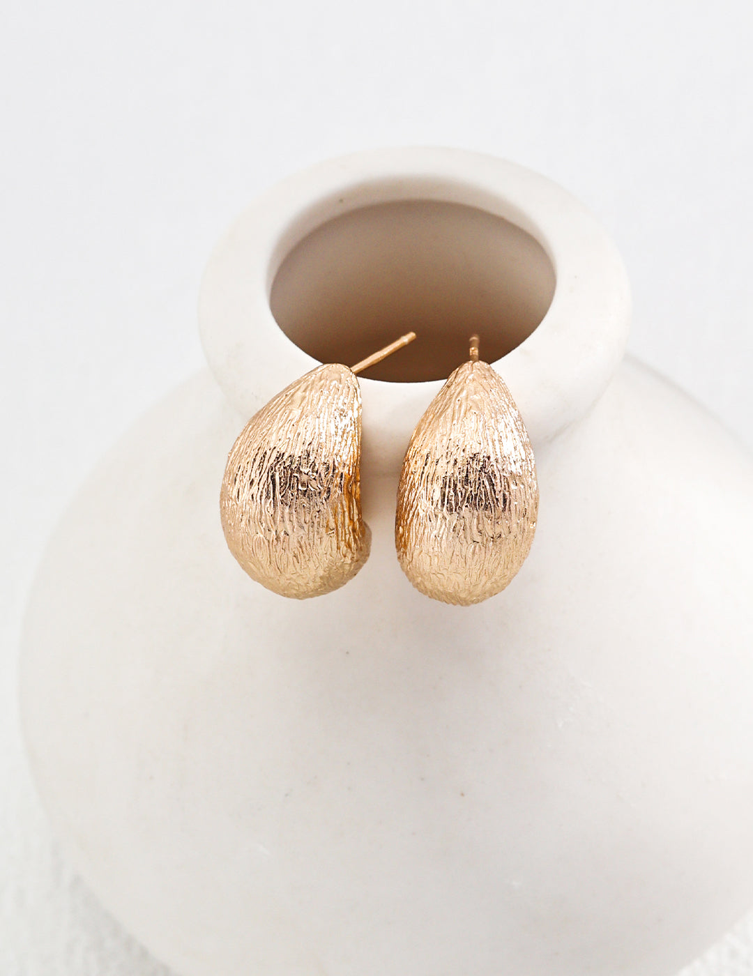 Heirloom Golden Teardrop Earrings